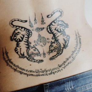 Tattoo uploaded by Mirly Wouters • Traditional Sak Yant bamboo tattoo, Koh Lanta Thailand #sakyant #thai #thailand #bambootattoo #bamboo • Tattoodo Tattoo uploaded by Mirly Wouters • Traditional Sak Yant bamboo tattoo, Koh Lanta Thailand #sakyant #thai #thailand #bambootattoo #bamboo • Tattoodo