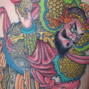 Tattoo by Lark Tattoo artist/owner Bruce Kaplan. #japanese #samuri #color #colorful #colorbomb #brucekaplan #owner #artist #ownerartist #artistowner #LarkTattoo #LarkTattooWestbury #NY #BestOfLongIsland #VotedBestOfLongIsland #BestOfNYC #VotedBestOfNYC #VotedNumber1 #LongIsland #LongIslandNY #NewYork #NYC #TattoosEvenMomWouldLove  #NassauCounty #tattoo #tattoos #tat #tats #tatts #tatted #tattedup #tattoist #tattooed #tattoooftheday #inked #inkedup #ink #tattoooftheday #amazingink #bodyart