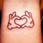 Mickey Mouse Heart Hands tattoo #Disney #heart 