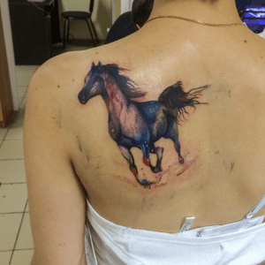 #tattoo#tattoopenza#pnz#kastatattoo#horse#horsetattoo#watercolor#watercolortattoo