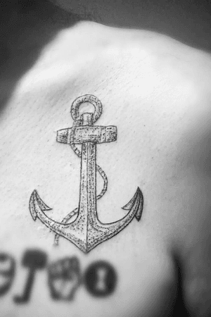Hand poked anchor