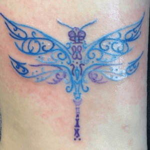 My first tattoo. A dragonfly done by Edwin at Pure Pain Parlor in Simcoe Ontario