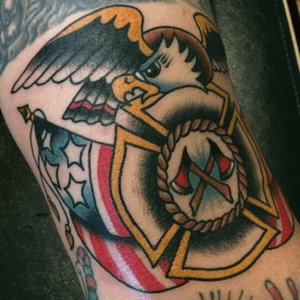 Firefighter tattoo #americantraditional 