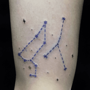 Some nice #constellations #leo #cancer #tattoo 