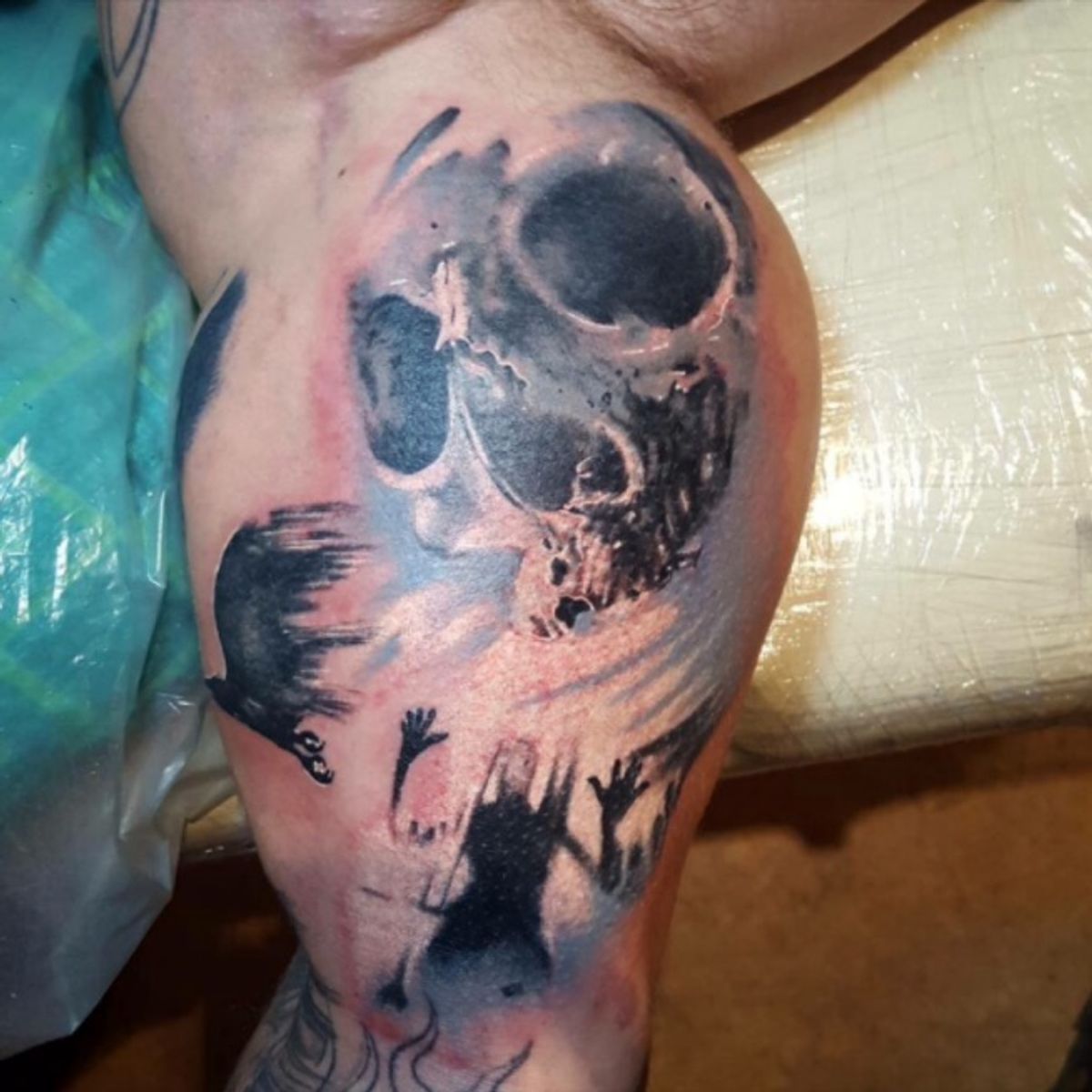 Tattoo Uploaded By Alexander Popescu Realistic Skull 402864 Tattoodo