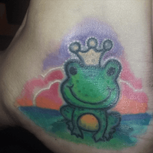 #frogprince #color #ty@inktherapyneworleans #redo #meworleans #sunsetonwater