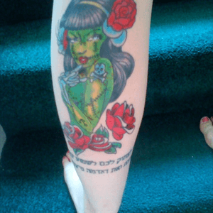 Zombie pin up girl #zombie #pinup #colour
