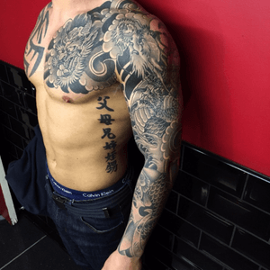 Healed on danny cheers man #japanese #japanesetattoo #tattoo #tattoos #irezumi #japanesedragon #Tattoodo #koitattoo #blackandgreysleeve 