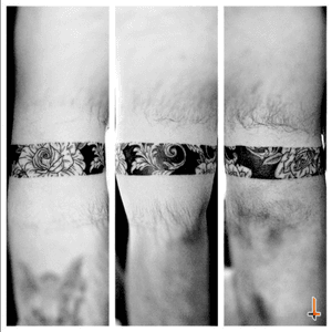 Nº250 #tattoo #tatuaje #ink #inked #bracelet #bracelettattoo #floral #ornaments #rose #rosetattoo #challenge #bylazlodasilva