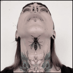 #black #wasp #throat #tattoo #blackwork #totemica #ontheroad 