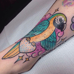 Parrot tattoo #Bird #Parrot 