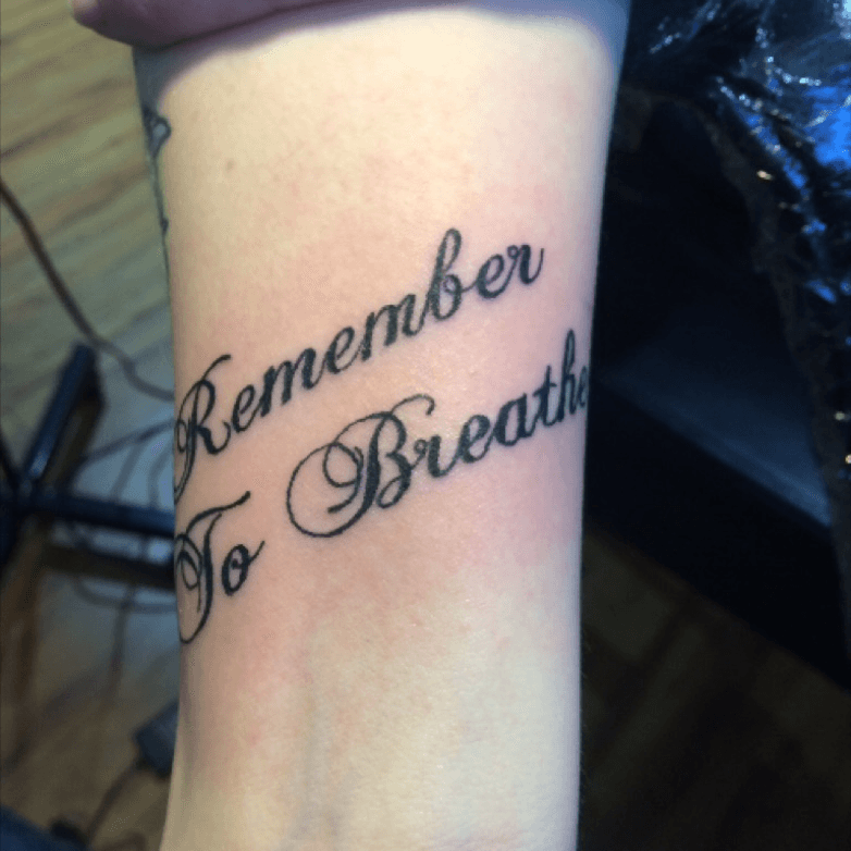 Top more than 64 just breathe wrist tattoo latest  ineteachers