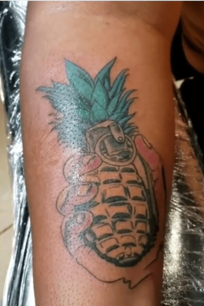 grenade by Brian Desourdy TattooNOW