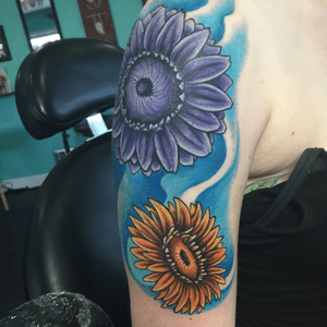 #color #colorful #CoverUpTattoos #flowers #TattooGirl #tampa #oldsmar 