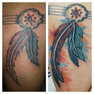 #tattoo #feather #colored #WildSpiritTattoo 