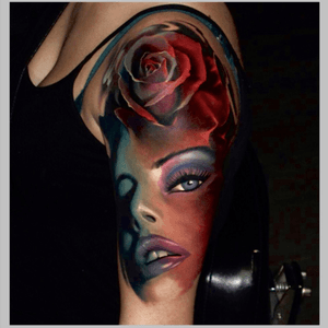 Beautiful!!! #portait #hyperealism #rose #armpieces  