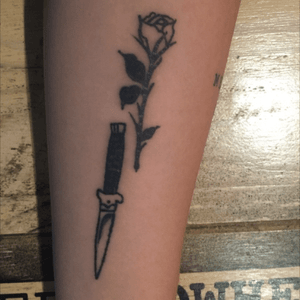 Rose and dagger done by @angmohkeith. 