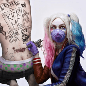 Gonna make this one on my boyfriend's back (don't worry I'm not gonna tattoo him, just drawing) for costume party which I will going as Harley Quinn. A bit nervous tho.