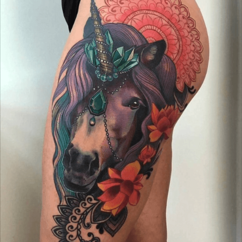 Unicorn Burst Temporary Tattoo – Itty Bits Designs