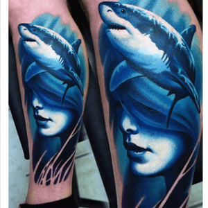 Bold! #ocean #shark #portrait #hyperrealism #blue 