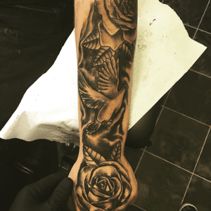 Sleeve work #tattoo #tattoos #tat #ink #inked #tattooed #tattoist #coverup #art #design #instaart #instagood #sleevetattoo #handtattoo #chesttattoo #photooftheday #tatted #instatattoo #bodyart #tatts #tats #amazingink #tattedup #inkedup