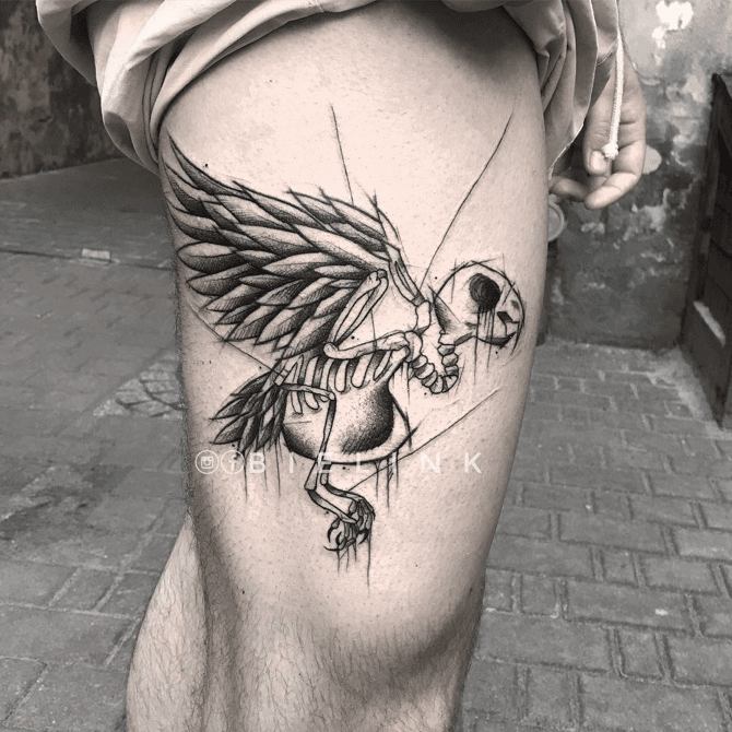 King St Tattoo  Bird Skeleton by Nat underskintattoo For bookings or  Enquiries please call the shop 0295174190 or Email  kingstreettattoo192gmailcom Operator License No 010291 kingsttattoo  kingsttattoosydney sydney sydneytattoo 