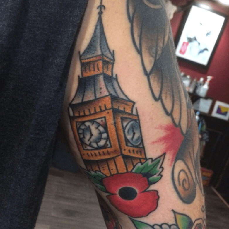 50 Big Ben Tattoo Designs For Men  Clock Ink Ideas  Big ben tattoo Tattoo  designs men Dragon sleeve tattoos