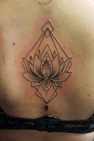 Geometric lotus #lotus #geometric #tattoo