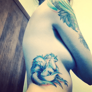 Ninetails tattoo #fire #pokemon #fox 