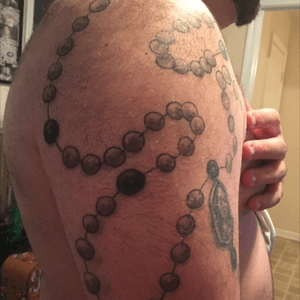 Part 3 of my rosary tattoo done at the Butcher Shop in Savannah, GA