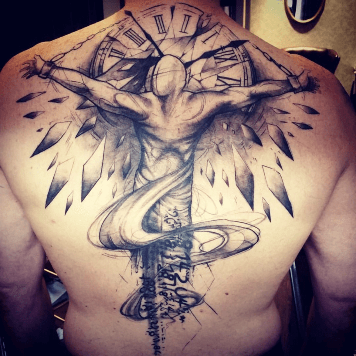 Breaking free from the simulation Done by Alex Bach in Flaming Gun in  Colchester Essex  rtattoos