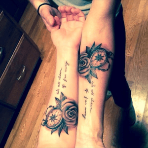 Compass and rose