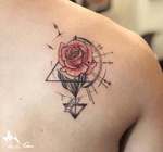 #geometric #rose #tattoo dine my Miko 