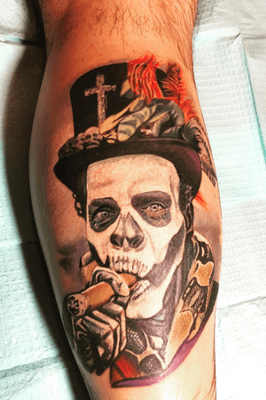 Voodoo Priest done by Matthew Moore @ the Due South Tattoo Expo