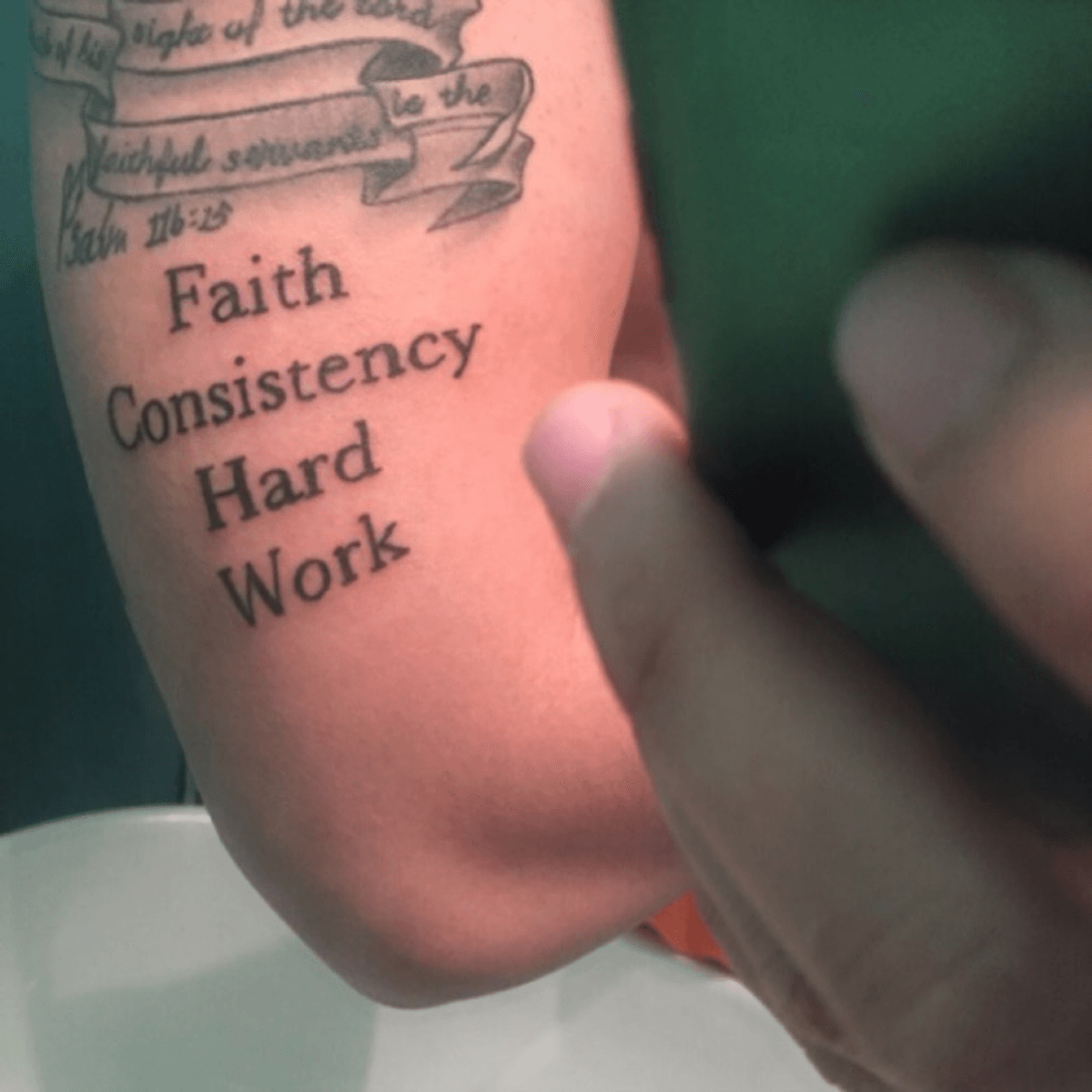 Tattoo uploaded by Rai • fchw faith consistency hard work 