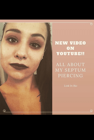Video about my septum piercing on you tube. Link to my channel on my instagram page. @steph_louise94 #youtube #septumpiercing