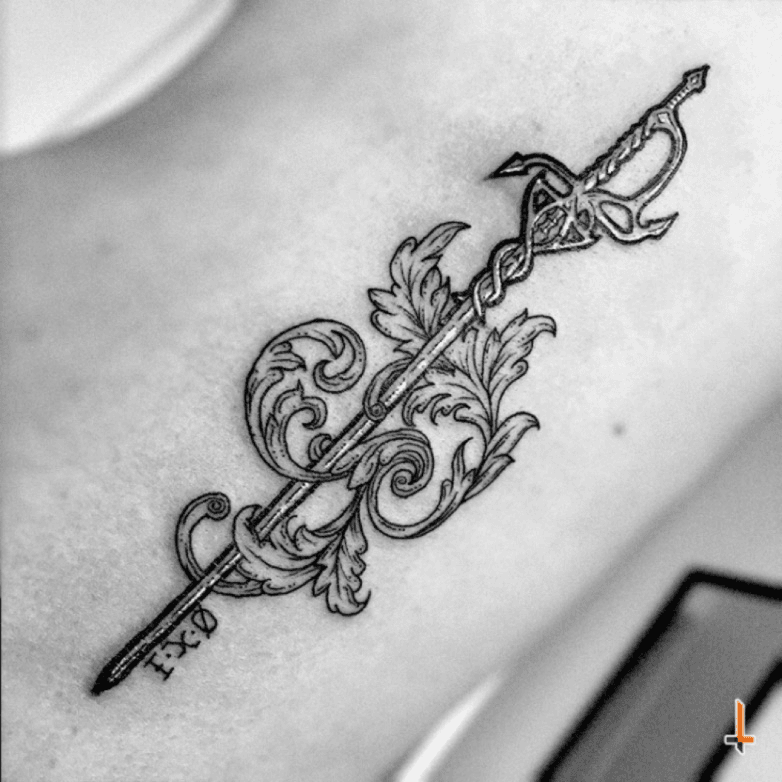 Cool sharp anime sword one for each  ALL DAY Tattoo BKK  Facebook