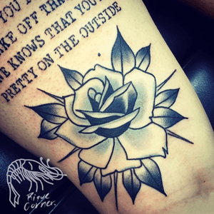 #rose #traditional #tattoo #blackandgrey 