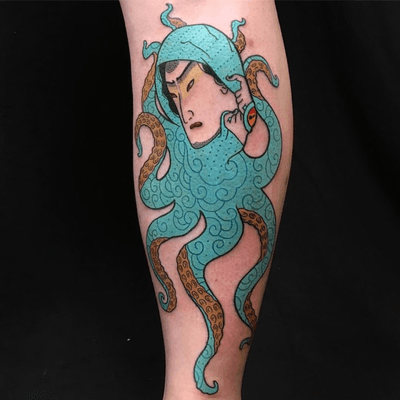 Octopus tattoo #octopus #ocean #japanese 