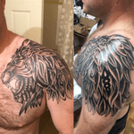 Lion by Chris Dolsen - Silver Eagle Tattoo, Columbus, GA