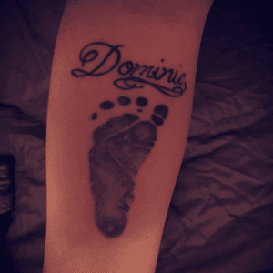 My son's foot print
