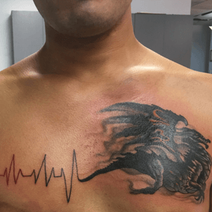 First chest piece by Sam at Phoenix Tattoo