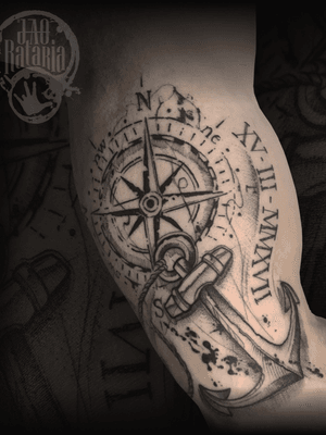 Mais um dos trabalhos feitos em Rio Verde-Go!  #rataria #tattoo #blackwork #blackworkers #blackworkerssubmission #ttblackink #onlyblackart #theblackmasters #tattooartwork #inkstinct #inkstinctsubmission #superbtattoos #wiilsubmission #stabmegod #tattoos_artwork #compass #compasstattoo #anchor #anchortattoo #tattoooftheday