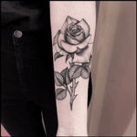 #black #flower #rose #tattoo #blackwork #totemica #ontheroad 