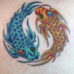 My most recent - Koi Yin Yang tattoo! 