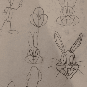 #BugsBunny Sketches  #looneytunes 