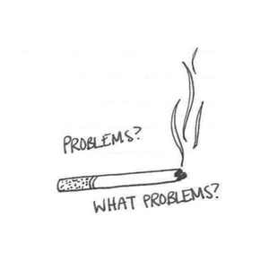 #cigarette #cicadatattoo #blackAndWhite #fineline #problems 