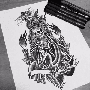 #art #sketch #tattoo #drawing 💀🙏🏽