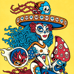 Senora de la muerte sketch #copenhagenposter #mexico #michaeljakobsen #folklore #deadgodess 