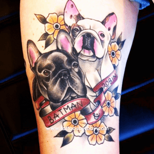 It would be amazing to get something like this with my fur babies 💁🏼🐶🐶 #meganmassacre #megandreamtattoo #classy #happypuppies 